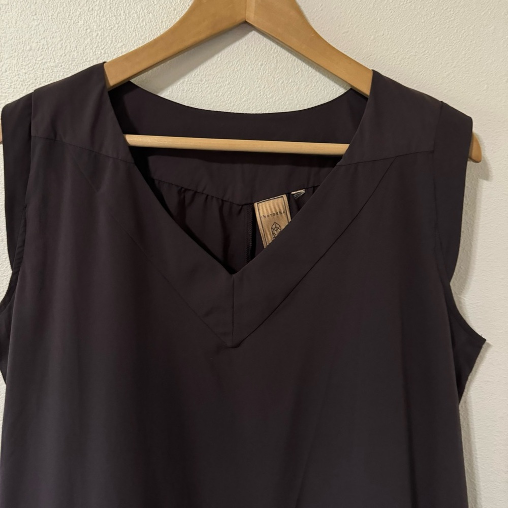 Indygena Burok Dress Brown Sleeveless Active Performance Travel X-Large - Picture 4 of 10